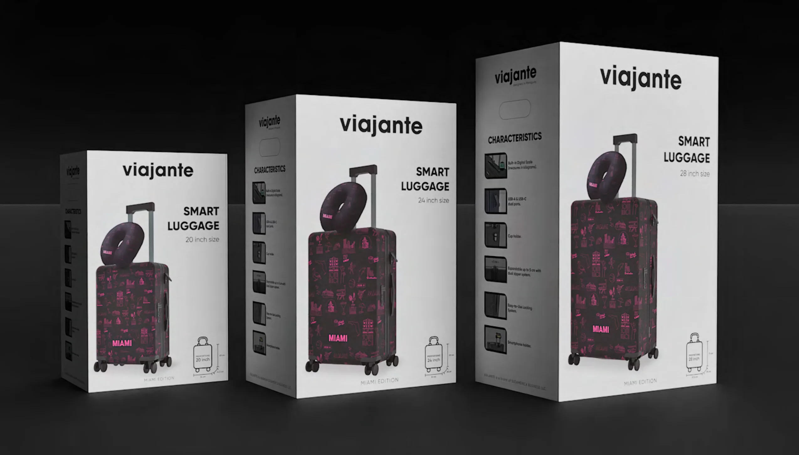 VIAJANTE Smart Luggage 3D View
